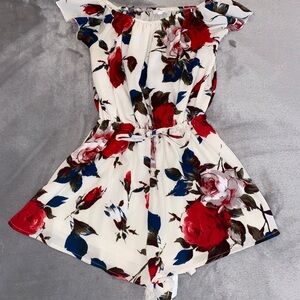 Floral Off-Shoulder Romper
